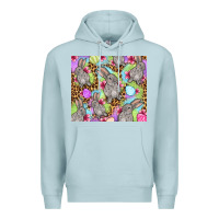 Blue Mist Easter bunnys eggs Premium Hoodie - OliviaCreatesArt