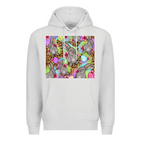 Dove Grey Easter bunnys eggs Premium Hoodie - OliviaCreatesArt