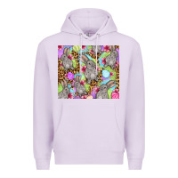 Lilac Easter bunnys eggs Premium Hoodie - OliviaCreatesArt