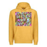 Mustard Easter bunnys eggs Premium Hoodie - OliviaCreatesArt