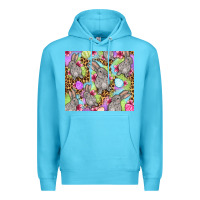 Ocean Blue Easter bunnys eggs Premium Hoodie - OliviaCreatesArt