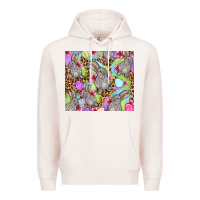 Pale Pink Easter bunnys eggs Premium Hoodie - OliviaCreatesArt