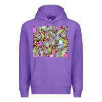 Purple Easter bunnys eggs Premium Hoodie - OliviaCreatesArt