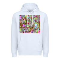 White Easter bunnys eggs Premium Hoodie - OliviaCreatesArt
