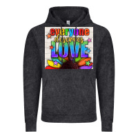 Vintage Black Everyone Deserves Love Pride LGBTQ+ Tumbler Vintage Hoodie - BundleAndBundleShop