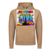Vintage Coffee Everyone Deserves Love Pride LGBTQ+ Tumbler Vintage Hoodie - BundleAndBundleShop