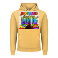 Vintage Mustard Everyone Deserves Love Pride LGBTQ+ Tumbler Vintage Hoodie - BundleAndBundleShop