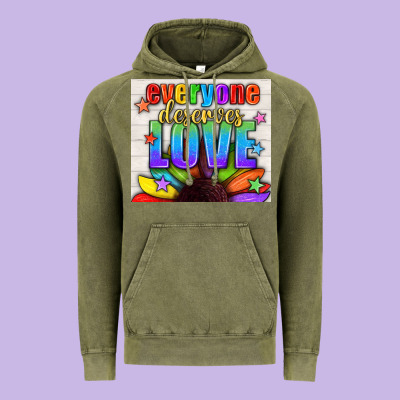 Everyone Deserves Love Pride Lgbtq+ Tumbler Vintage Hoodie Designed By Bundleandbundleshop