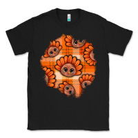 Black Thanksgiving Turkey With Tartan Patch Classic Tee - BundleAndBundleShop