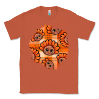 Copper Thanksgiving Turkey With Tartan Patch Classic Tee - BundleAndBundleShop