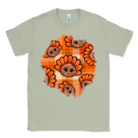 Matcha Thanksgiving Turkey With Tartan Patch Classic Tee - BundleAndBundleShop