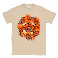 Mushroom Thanksgiving Turkey With Tartan Patch Classic Tee - BundleAndBundleShop