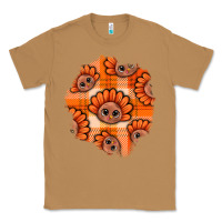 Toasted Coconut Thanksgiving Turkey With Tartan Patch Classic Tee - BundleAndBundleShop