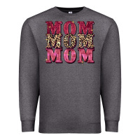 Charcoal Heather Mom mom mom Mother's Day Premium Sweatshirt - FaDigitalArtStudio