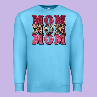 Mom Mom Mom Mother's Day Premium Sweatshirt Designed By Fadigitalartstudio