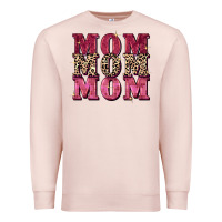 Pale Pink Mom mom mom Mother's Day Premium Sweatshirt - FaDigitalArtStudio