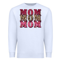 White Mom mom mom Mother's Day Premium Sweatshirt - FaDigitalArtStudio
