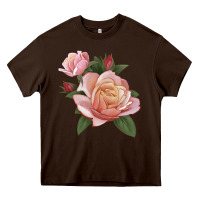 Chocolate Brown State Of Grace Rose Heavy Core Tee - LillyAllenDesigns