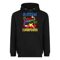 Black Autism is my superpower Autism Awareness Day Heavyweight Hoodie - FaDigitalArtStudio