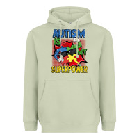 Matcha Autism is my superpower Autism Awareness Day Heavyweight Hoodie - FaDigitalArtStudio