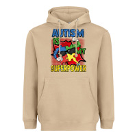 Mushroom Autism is my superpower Autism Awareness Day Heavyweight Hoodie - FaDigitalArtStudio