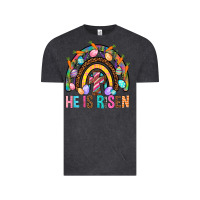 Vintage Black He Is Risen Rainbow Vintage Tee - BundleAndBundleShop