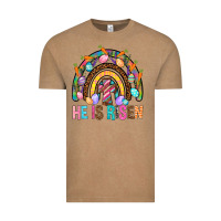 Vintage Coffee He Is Risen Rainbow Vintage Tee - BundleAndBundleShop