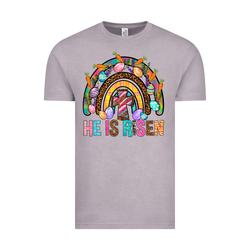 He Is Risen Rainbow Vintage Tee by BundleAndBundleShop | Teevron