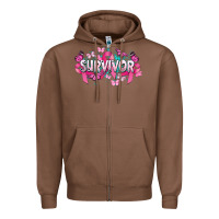 Chestnut Cancer survivor Cancer Awareness Zipper Hoodie - HowdyJamesFarm