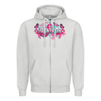 Dove Grey Cancer survivor Cancer Awareness Zipper Hoodie - HowdyJamesFarm