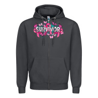 Smoke Cancer survivor Cancer Awareness Zipper Hoodie - HowdyJamesFarm
