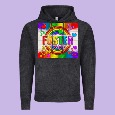 Foster Love Lgbtq+ Tumbler Vintage Hoodie Designed By Bundleandbundleshop