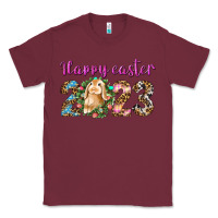Burgundy Happy Easter 2023 Classic Tee - BundleAndBundleShop