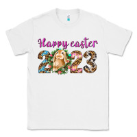 White Happy Easter 2023 Classic Tee - BundleAndBundleShop