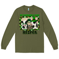 Army Green St Patricks Day Heifer Long Sleeve Tee - Bettercallsaul