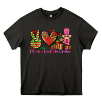 Asphalt peace love nutcraker Heavy Core Tee - AdoDesignShop