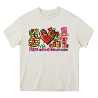 Cream peace love nutcraker Heavy Core Tee - AdoDesignShop