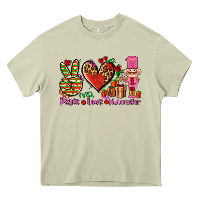 Peace Love Nutcraker Heavy Core Tee by AdoDesignShop | Teevron