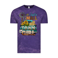Cloud Purple Just A Small Town Girl Windmill Vintage Tee - BundleAndBundleShop