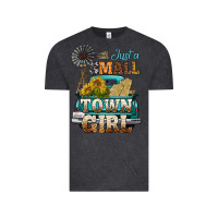 Vintage Black Just A Small Town Girl Windmill Vintage Tee - BundleAndBundleShop