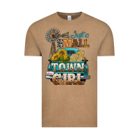 Vintage Coffee Just A Small Town Girl Windmill Vintage Tee - BundleAndBundleShop