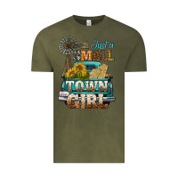 Vintage Olive Just A Small Town Girl Windmill Vintage Tee - BundleAndBundleShop