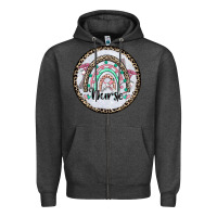 Charcoal Heather nurse coaster Zipper Hoodie - CowGirlArtShop
