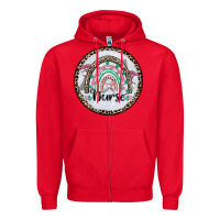 Red nurse coaster Zipper Hoodie - CowGirlArtShop