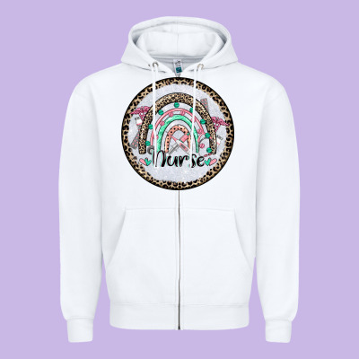 Nurse Coaster Zipper Hoodie Designed By Cowgirlartshop