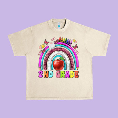 2 Nd Grade Urban Heavy Tee Designed By Bundleandbundleshop