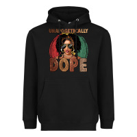 Black Unapologetically dope Heavyweight Hoodie - FaDigitalArtStudio