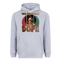 Heather Grey Unapologetically dope Heavyweight Hoodie - FaDigitalArtStudio