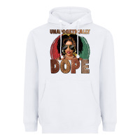White Unapologetically dope Heavyweight Hoodie - FaDigitalArtStudio