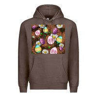 Coffee Easter rabbit eggs Premium Hoodie - OliviaCreatesArt